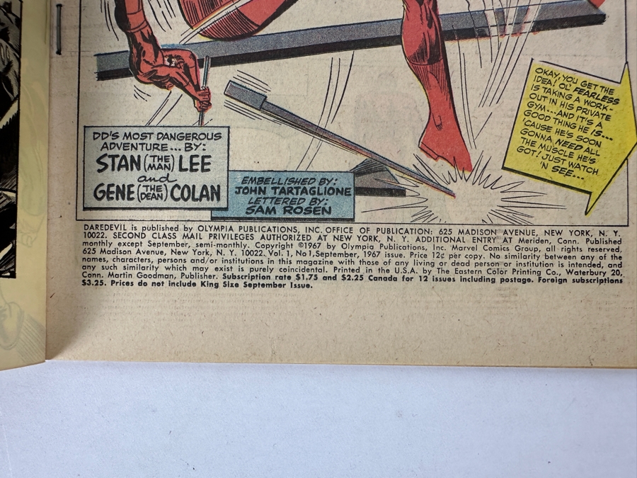 Vintage 1967 Marvel Comics King-Size Special Here Comes... Daredevil Annual #1 Comic Book [Photo 8]