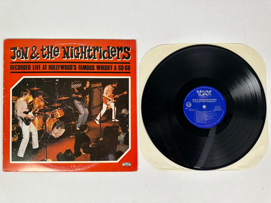 Vintage 1981 Jon & The Nightriders 'Live At The Whiskey' Voxx Records VSX 200.005 Vinyl Record [Photo 1]