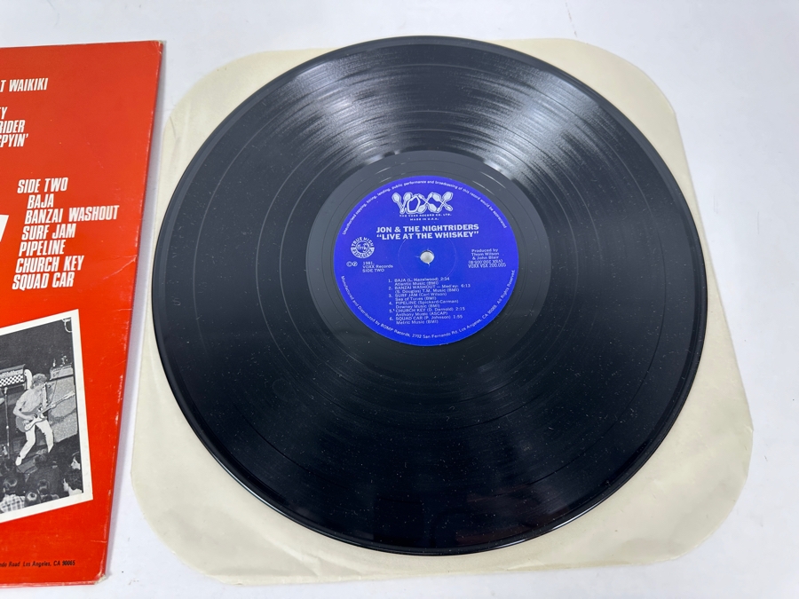 Vintage 1981 Jon & The Nightriders 'Live At The Whiskey' Voxx Records VSX 200.005 Vinyl Record [Photo 6]