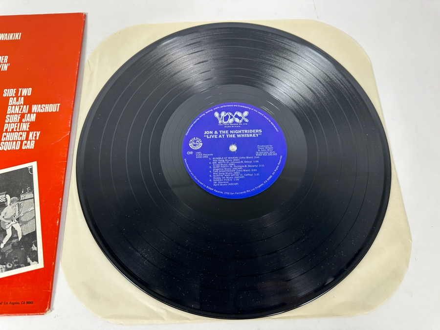 Vintage 1981 Jon & The Nightriders 'Live At The Whiskey' Voxx Records VSX 200.005 Vinyl Record [Photo 4]