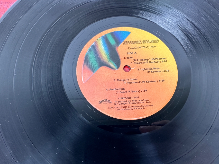 Vintage 1979 Jefferson Starship - Freedom At Point Zero Grunt Records BZL1-3452 Gatefold Vinyl Record [Photo 6]