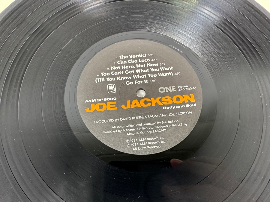Vintage 1984 Joe Jackson - Body And Soul A&M Records SP-05000 Vinyl Record Promo Copy [Photo 6]