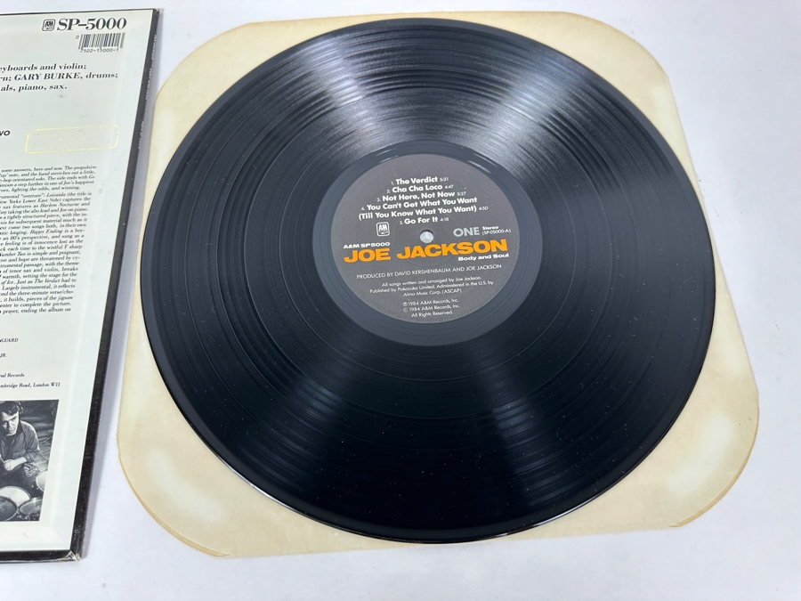 Vintage 1984 Joe Jackson - Body And Soul A&M Records SP-05000 Vinyl Record Promo Copy [Photo 5]