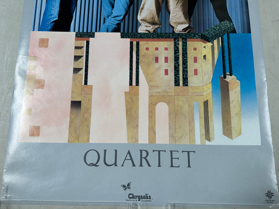 Vintage 1982 Ultravox Quartet Chrysalis Records Record Store Promotional New Wave Poster 22 X 34 [Photo 4]