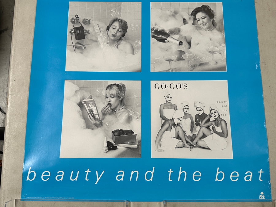 Vintage 1981 Go Go's Beauty And The Beat Pop Rock Poster I. R. S. Records 24 X 36 [Photo 3]