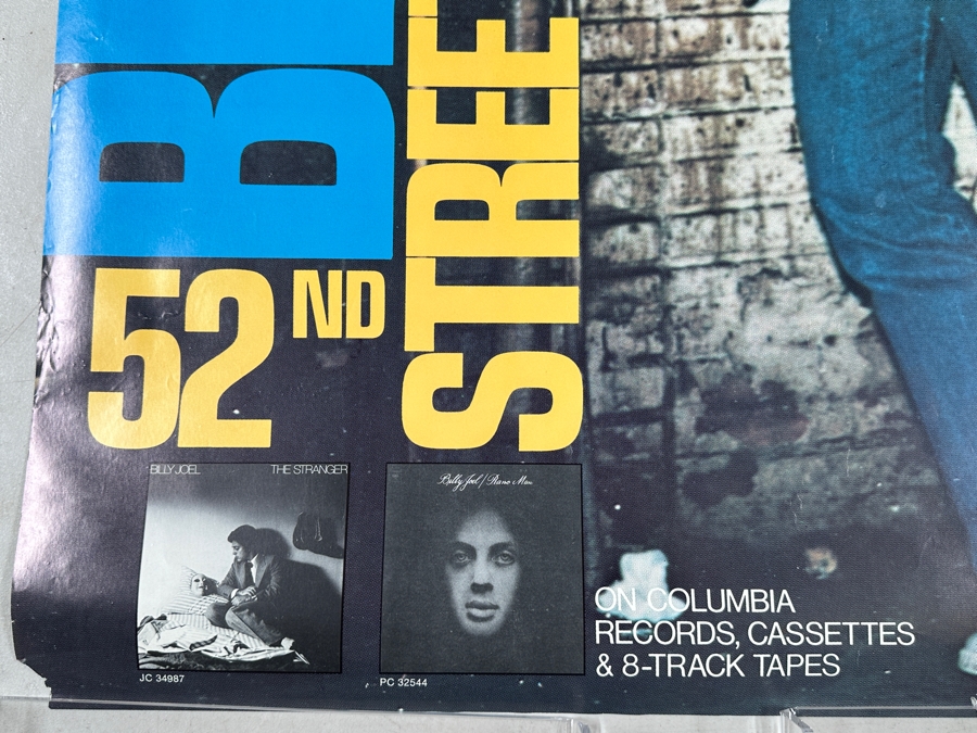 Vintage Billy Joel 52nd Street Columbia Records Record Store Promotional Rock Poster 24 X 36 [Photo 5]