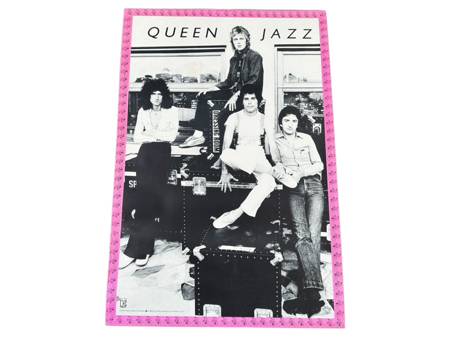 Vintage 1978 Queen - Jazz Elektra Records Record Store Promotional Rock Poster 24 X 35.5