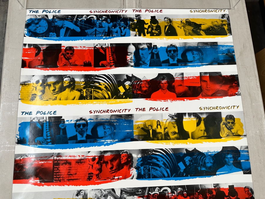 Vintage 1983 The Police - Synchronicity A&M Records Record Store Promotional Rock Poster 24.5 X 37 [Photo 2]