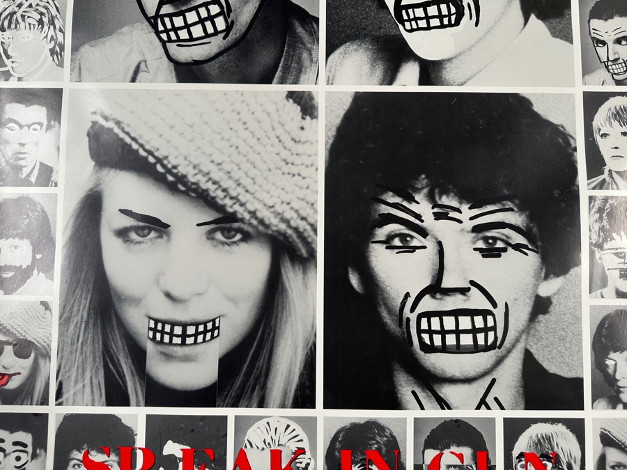 Vintage 1983 Talking Heads - Speaking Tongues Sire Records Record Store Promotional Poster 26.5 X 37 [Photo 3]