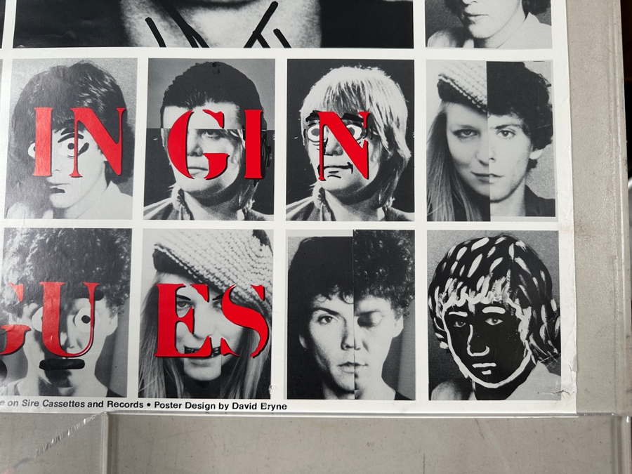 Vintage 1983 Talking Heads - Speaking Tongues Sire Records Record Store Promotional Poster 26.5 X 37 [Photo 7]