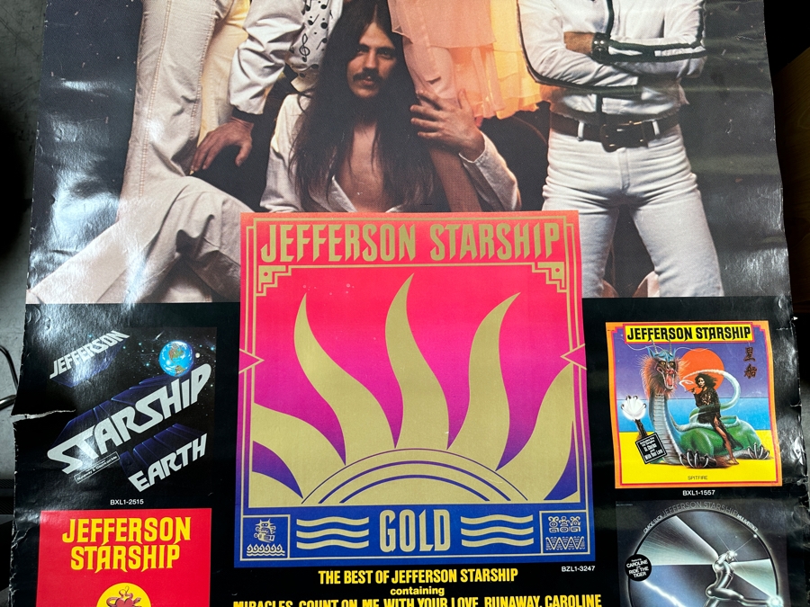 Vintage 1979 Jefferson Starship Grunt Records Record Store Promotional Rock Poster 30 X 48 [Photo 4]