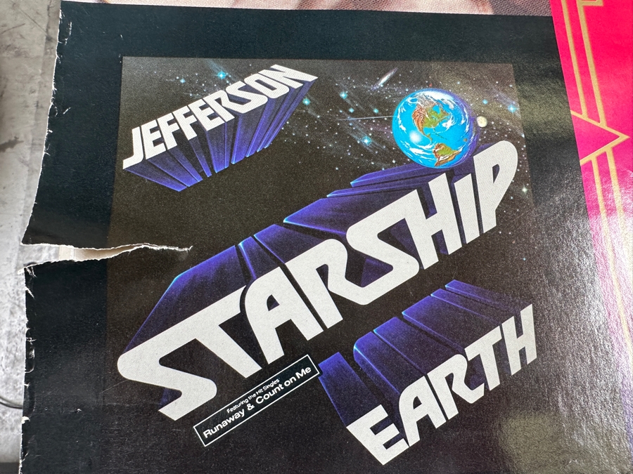Vintage 1979 Jefferson Starship Grunt Records Record Store Promotional Rock Poster 30 X 48 [Photo 5]