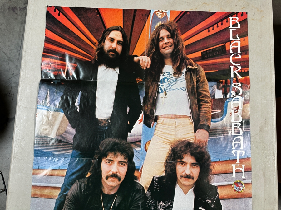 Vintage 1978 North American Tour Black Sabbath 10th Anniversary Poster Program 36 X 24 [Photo 2]