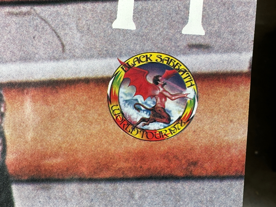 Vintage 1978 North American Tour Black Sabbath 10th Anniversary Poster Program 36 X 24 [Photo 4]