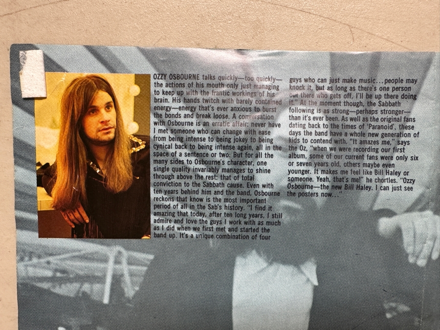 Vintage 1978 North American Tour Black Sabbath 10th Anniversary Poster Program 36 X 24 [Photo 8]