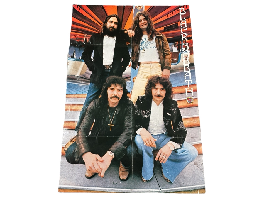 Vintage 1978 North American Tour Black Sabbath 10th Anniversary Poster Program 36 X 24 [Photo 1]