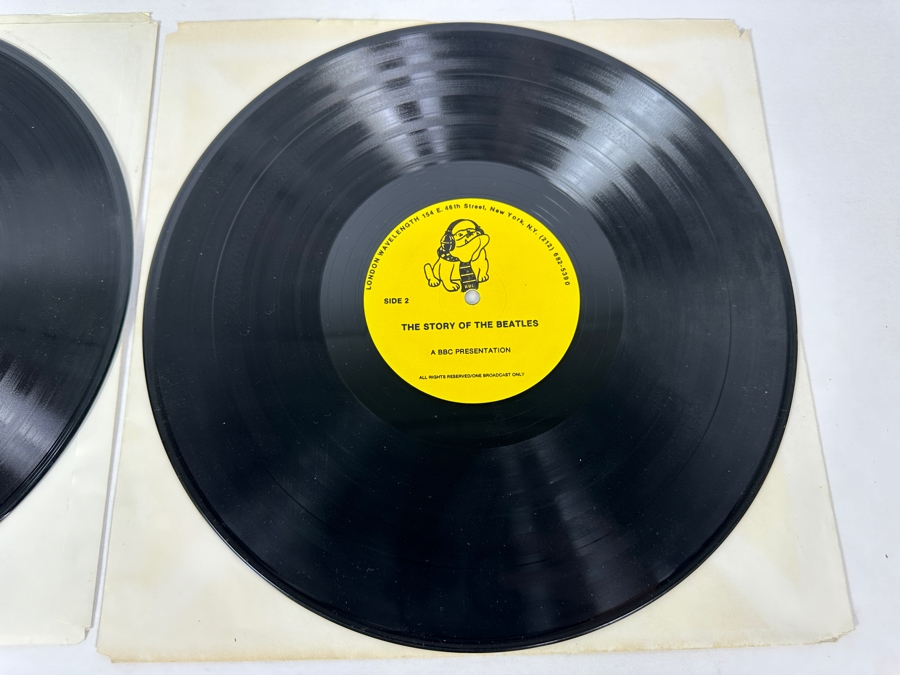 Rare London Wavelength BBC Presentation 'The Story Of The Beatles' 2 X Vinyl Records [Photo 6]