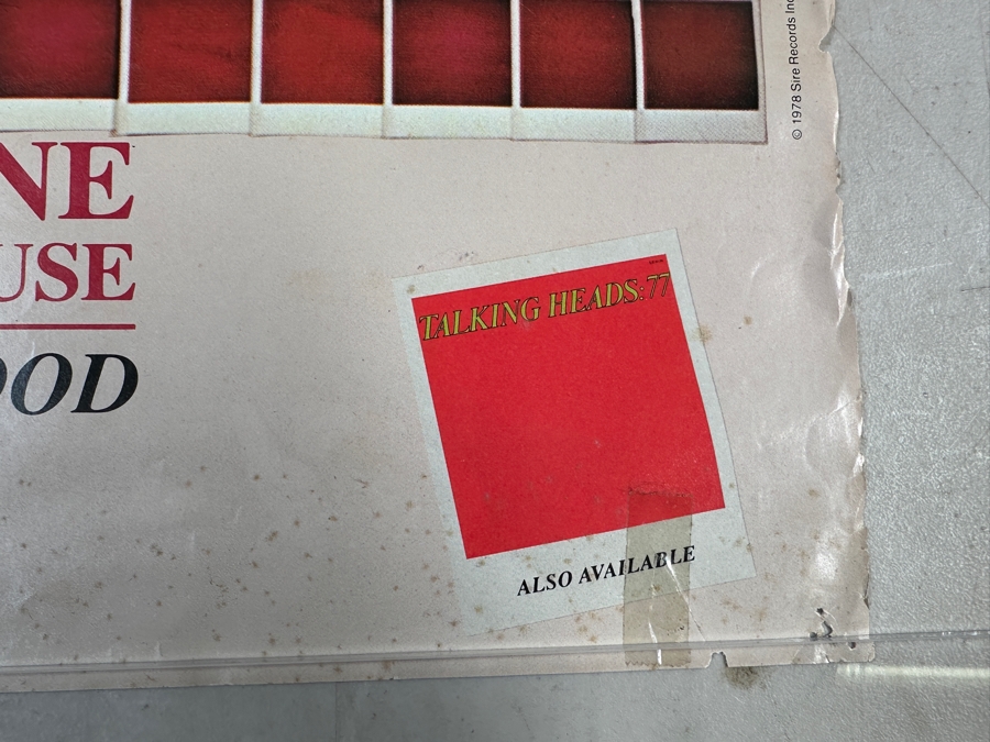 Vintage 1978 Talking Heads - More Songs About Buildings And Food Q-FM Concert For Judevine Dec. 14 At The Keil Opera House Sire Records Record Store Promotional Rock Poster 24 X 36 [Photo 5]