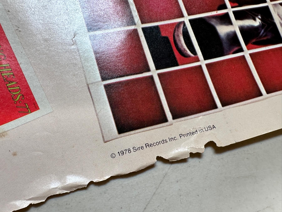 Vintage 1978 Talking Heads - More Songs About Buildings And Food Q-FM Concert For Judevine Dec. 14 At The Keil Opera House Sire Records Record Store Promotional Rock Poster 24 X 36 [Photo 6]