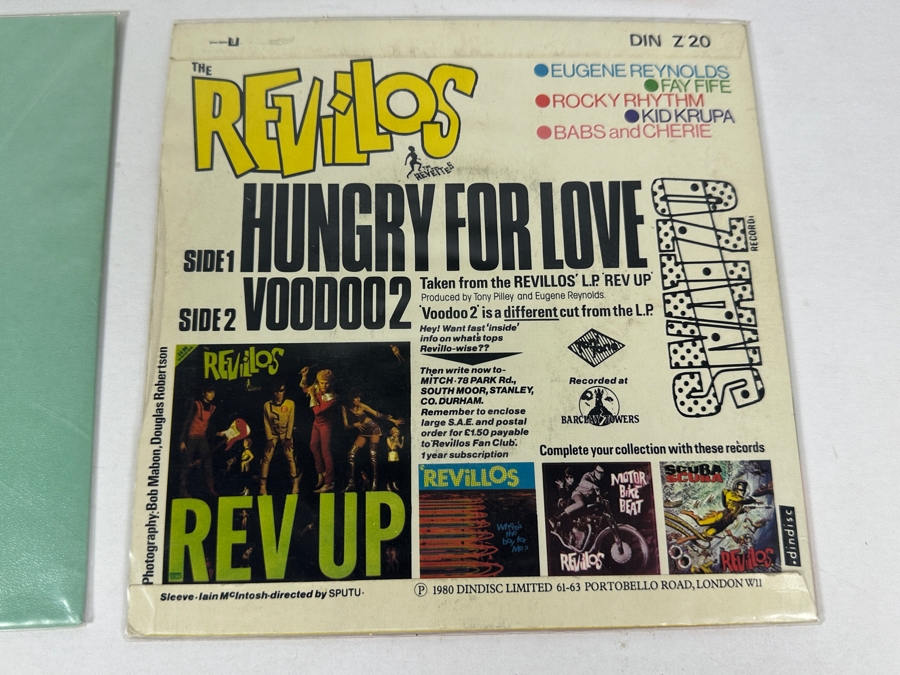 Devo - Working In The Coal Mine 1981, The Vapors - Turning Japanese 1980, Watching The Hydroplanes Clear Vinyl & The Revillos - Hungry For Love 45 Rpm Vinyl Records [Photo 14]