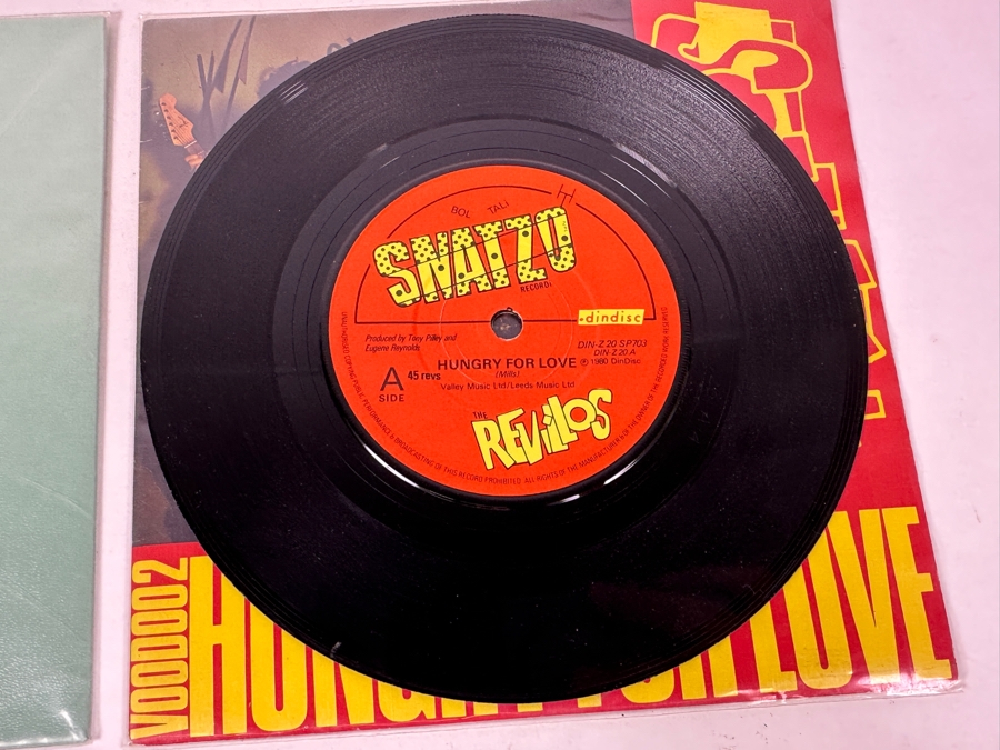 Devo - Working In The Coal Mine 1981, The Vapors - Turning Japanese 1980, Watching The Hydroplanes Clear Vinyl & The Revillos - Hungry For Love 45 Rpm Vinyl Records [Photo 11]