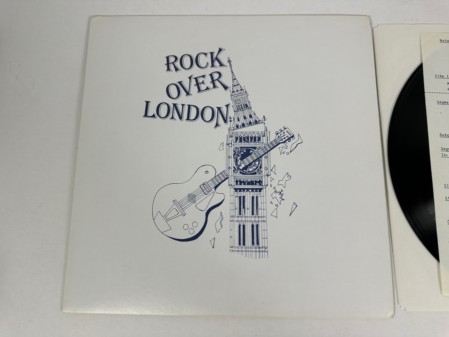 Rare Vintage 1983 Rock Over London Graham Dene London Wavelength 2 X Vinyl Records (David Bowie, Tears For Fears, Culture Club, Thompson Twins, Eurthymics, The Human League And More) [Photo 3]