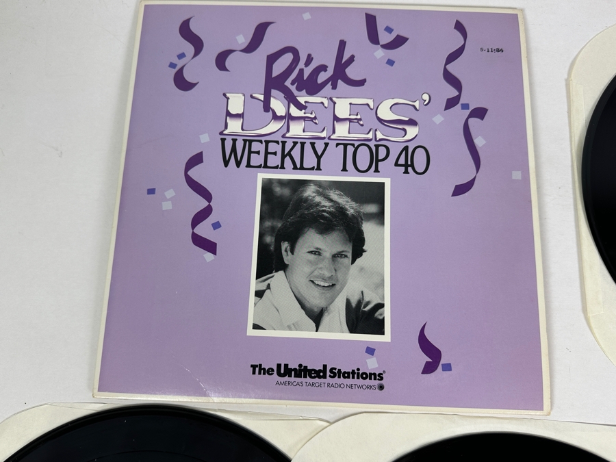 Vintage 1984 May 11 Rick Dees' Weekly Top 40: Culture Club, Talk Talk, Pretenders, Cyndi Lauper, Van Halen, Yes, Madonna & More - 4 X Vinyl Promo Records [Photo 2]