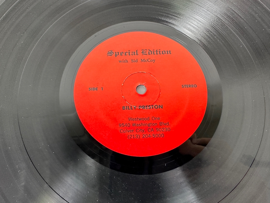 Vintage 1981 Westwood One Special Edition With Sid McCoy Black Radio's Finest Hour: Little Richard, Billy Preston, Ray Charles, The Beatles & More Vinyl Record (Jacket Has Some Water Damage) [Photo 9]