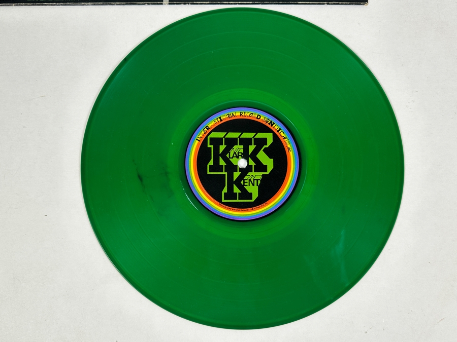 Vintage 1980 Klark Kent Kryptone Records SP 70600 Green Translucent Vinyl Record [Photo 7]
