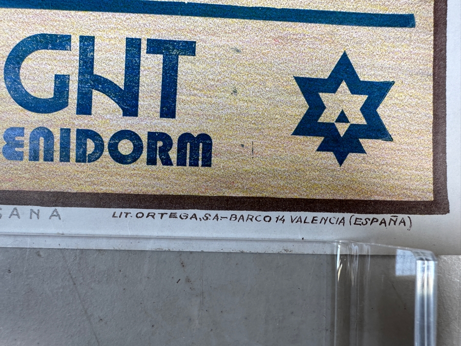 Vintage 1987 Spanish Bullfight Poster Plaza De Toros Benidorm Signed By Toreros Bullfighters 13.5 X 29 [Photo 12]