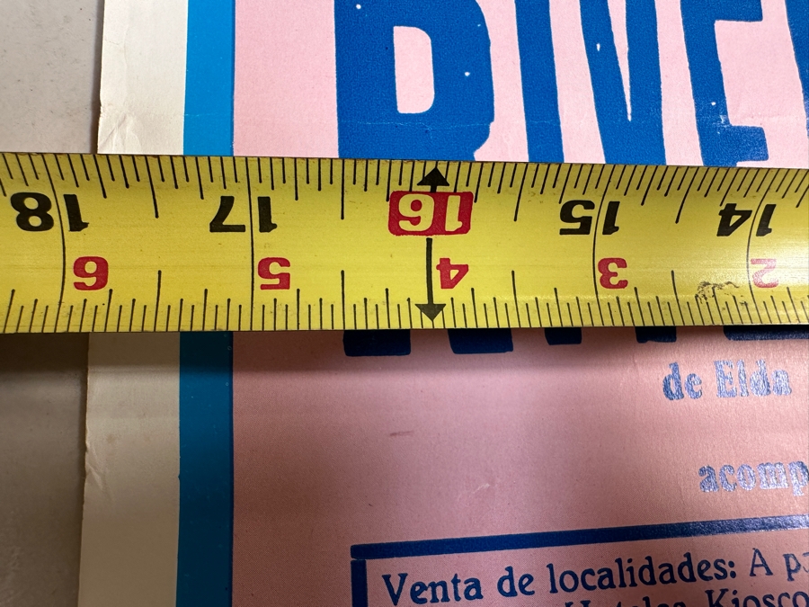 Vintage 1983 Spanish Bullfight Poster Plaza De Toros Benidorm 18 X 39 [Photo 10]