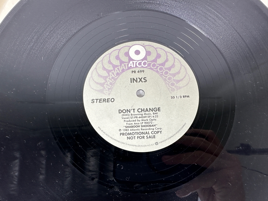Vintage 1982 INXS - Don't Change ATCO Records PR 499 Vinyl Record Promo Copy [Photo 4]