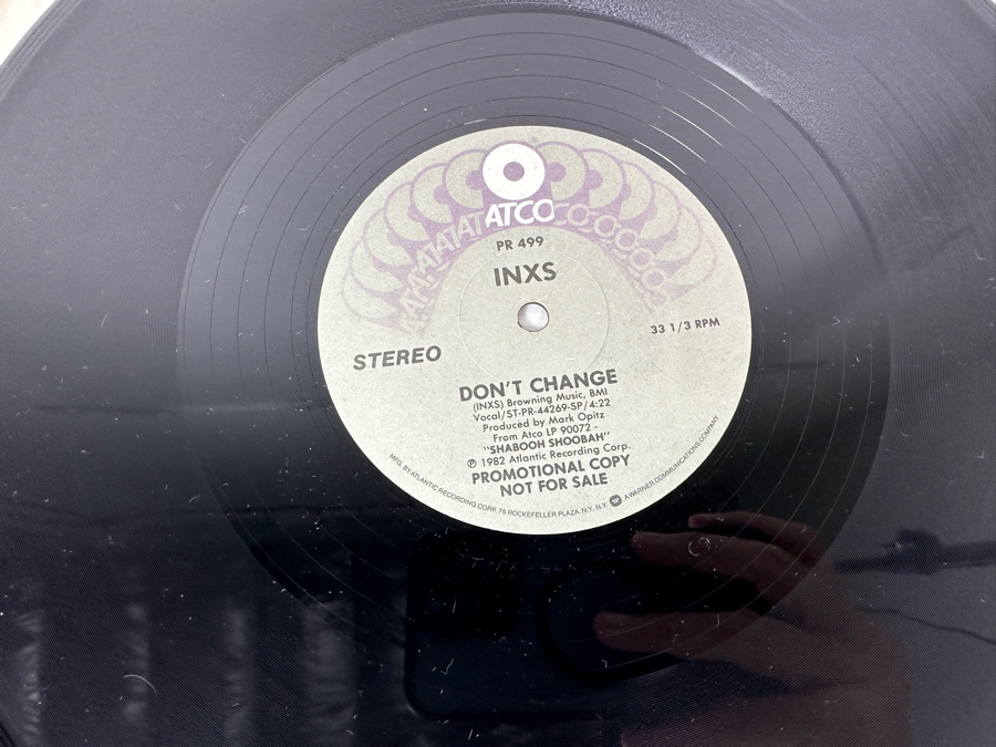 Vintage 1982 INXS - Don't Change ATCO Records PR 499 Vinyl Record Promo Copy [Photo 6]