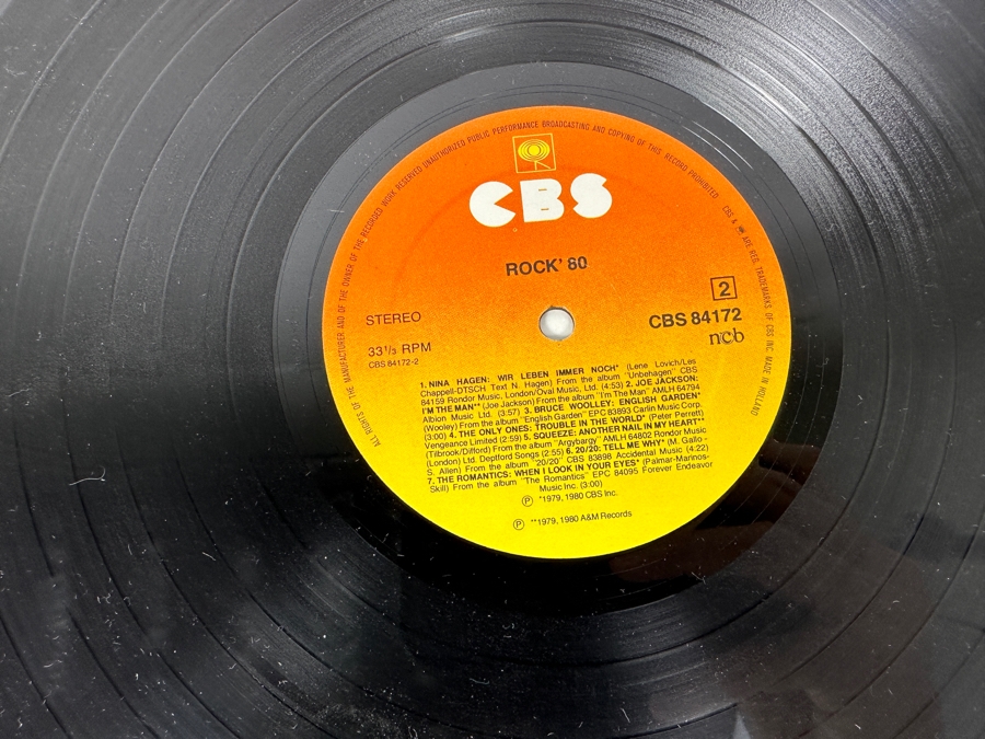 Vintage 1980 Rock' 80 CBS Records: The Police, Joe Jackson, Squeeze & More Vinyl Record Holland Import [Photo 9]