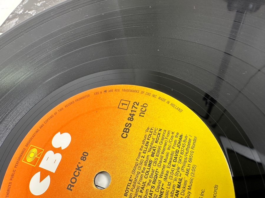 Vintage 1980 Rock' 80 CBS Records: The Police, Joe Jackson, Squeeze & More Vinyl Record Holland Import [Photo 7]