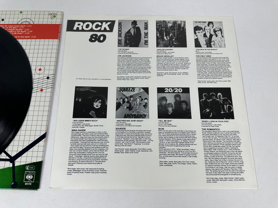 Vintage 1980 Rock' 80 CBS Records: The Police, Joe Jackson, Squeeze & More Vinyl Record Holland Import [Photo 11]