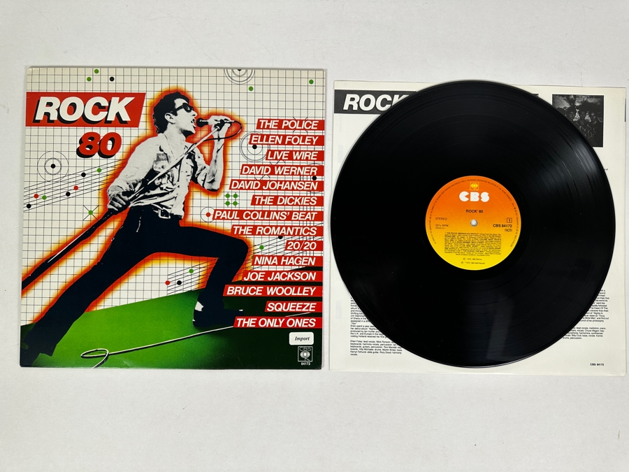 Vintage 1980 Rock' 80 CBS Records: The Police, Joe Jackson, Squeeze & More Vinyl Record Holland Import [Photo 1]