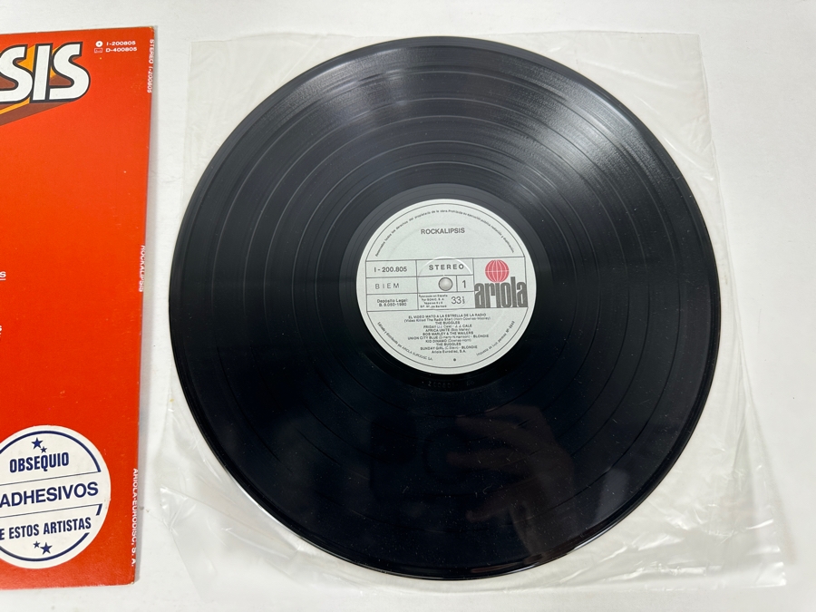 Vintage 1980 Rockalipsis Ariola Records I-200.805 Compilation: J.J. Cale, Bob Marley & The Wailers, Blondie & More Vinyl Record Spanish Import [Photo 6]