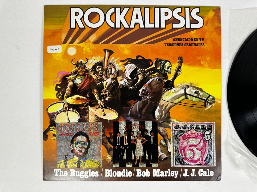 Vintage 1980 Rockalipsis Ariola Records I-200.805 Compilation: J.J. Cale, Bob Marley & The Wailers, Blondie & More Vinyl Record Spanish Import [Photo 2]