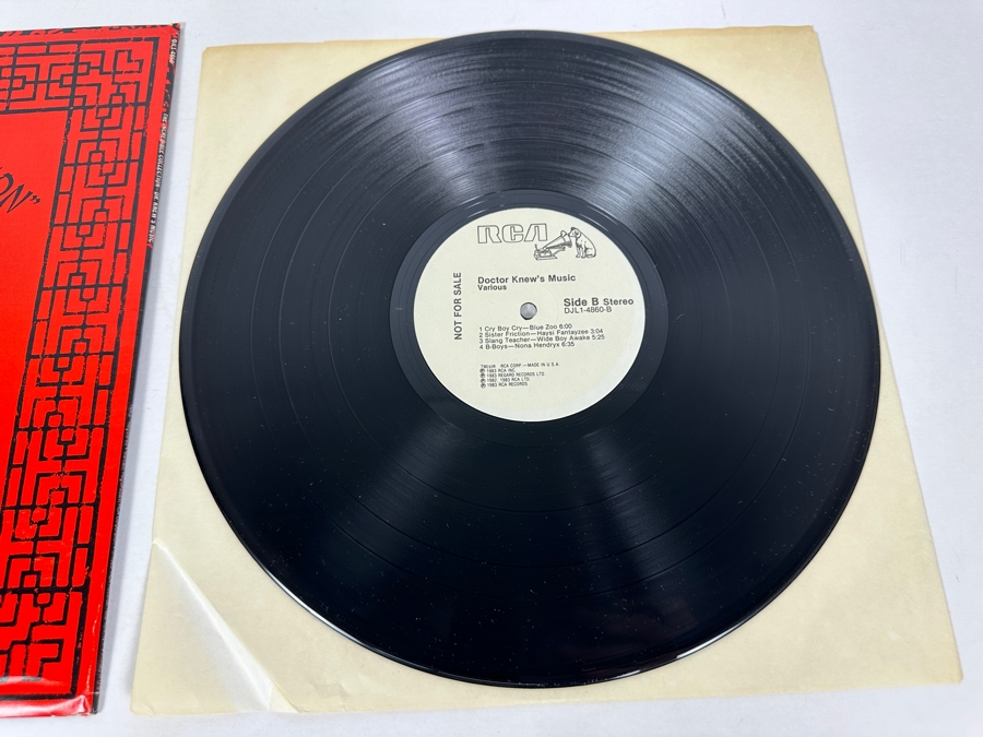 Vintage 1983 Doctor Knew's Music Compilation RCA Records DJL1-4860 Vinyl Record Promo Copy [Photo 7]