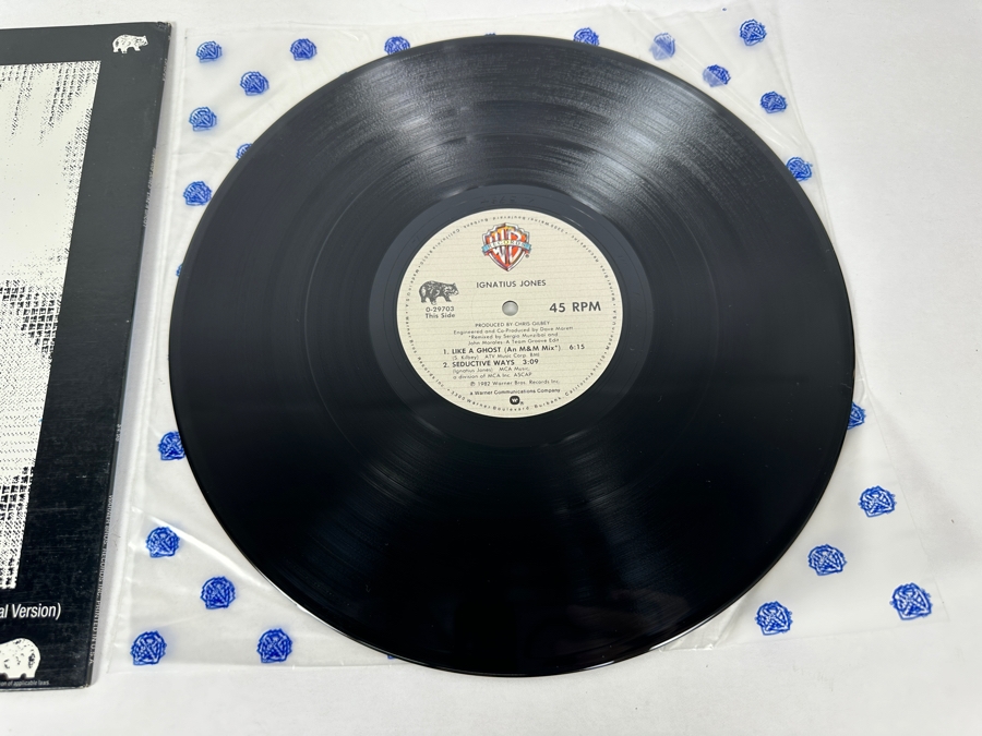 Vintage 1982 Ignatius Jones - Like A Ghost Warner Bros Records 0-29703 Vinyl Record [Photo 5]