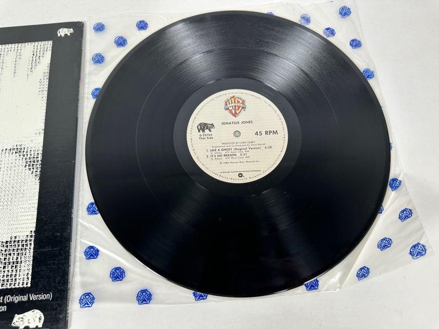 Vintage 1982 Ignatius Jones - Like A Ghost Warner Bros Records 0-29703 Vinyl Record [Photo 7]