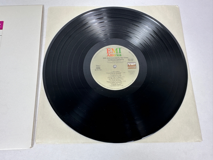 Vintage 1982 EMI America / Liberty Hot Ones Various Artists Compilation EMI America Records SPRO-9865 Vinyl Record [Photo 5]