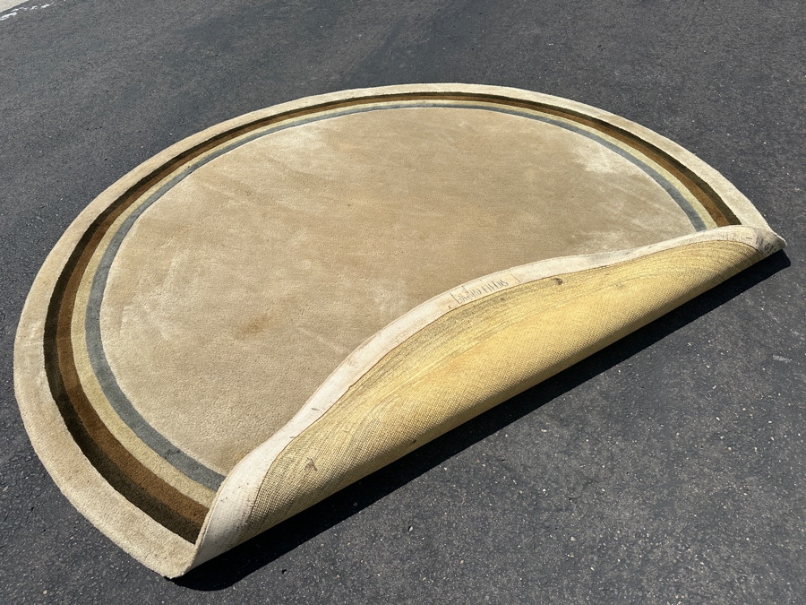 Vintage Mid-Century Edward Fields Round Wool Area Rug 8'W [Photo 7]