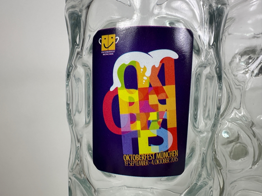 Set Of Ten Vintage German Oktoberfest Glass Beer Steins 1L [Photo 2]