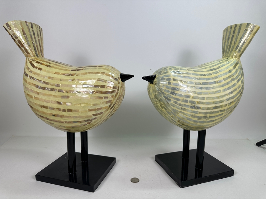 Pair Of Decorative Bird Sculptures 17'H [Photo 3]