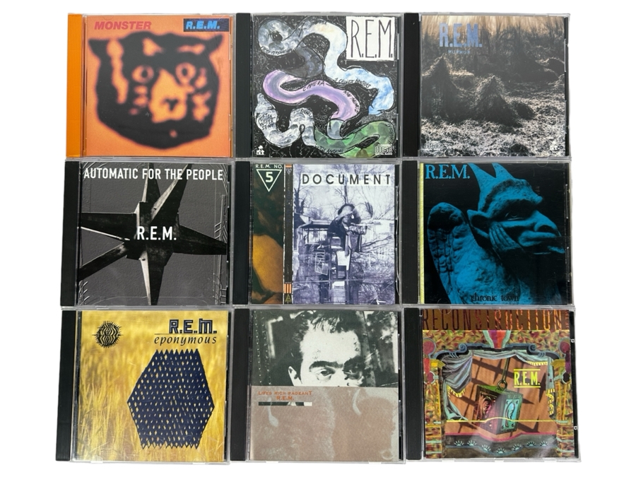 (9) R.E.M. Music CDs
