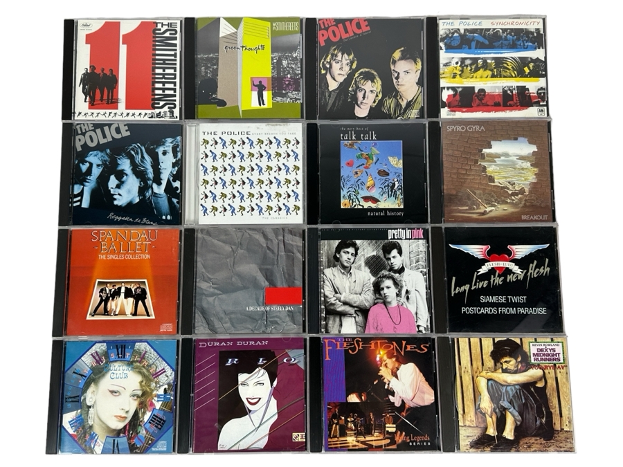 (16) Music CDs: Various Artist Including The Smithereens, The Police, Talk Talk, Duran Duran & More [Photo 1]