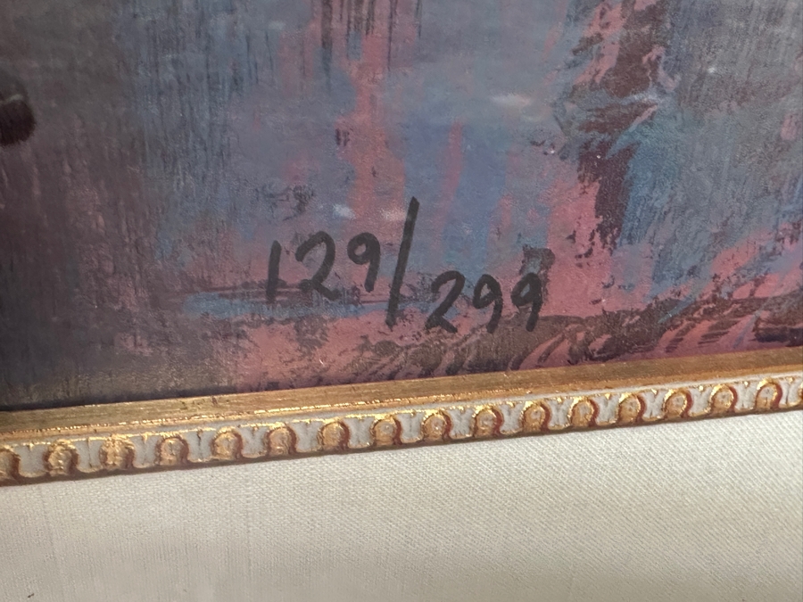 Anthony Quinn (1915-2001) Actor / Artist Hand Signed Limited Edition Serigraph 1988 Self Portrait Titled 'Triumph' Numbered 129 Of 299 26 X 48 Framed 59 X 37 Estimate $3,000-$5,000 [Photo 7]