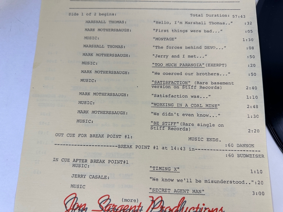London Wavelengths B.B.C. Rock Hour #245 Week Of Nov. 8, 1981 Rock Hour Special Featuring: DEVO [Photo 8]